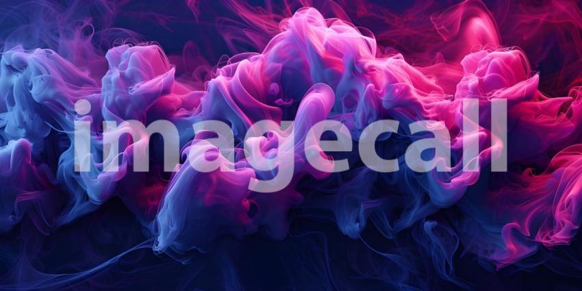 Vibrant Modern Wallpaper with Fire Flames and Smoke background - Ai Generated