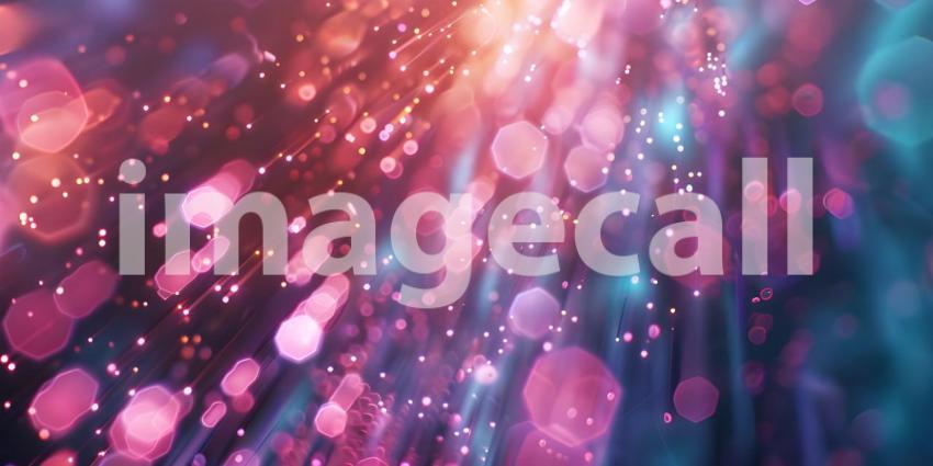 Pink and Blue Bokeh light, shimmering blur spot lights - Ai Gene