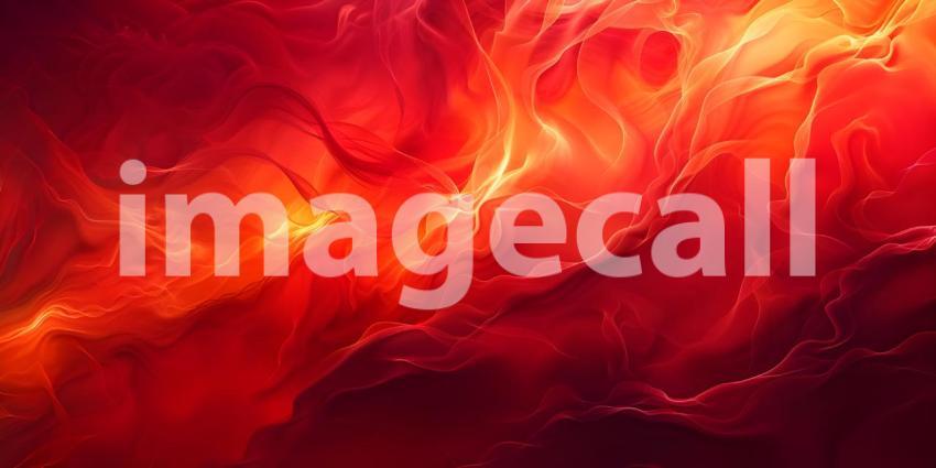 Red Fire Smokey Abstract Background - Ai Generated