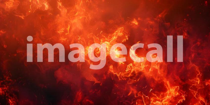 Red Fire Smokey Abstract Background - Ai Generated