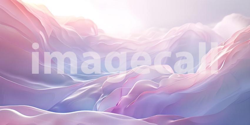 Wavy Ethereal Background with Soft Pastel Hues background - Ai Generated