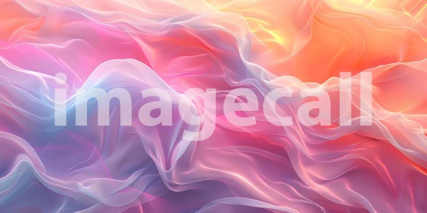 Wavy Ethereal Background with Soft Pastel Hues background - Ai Generated