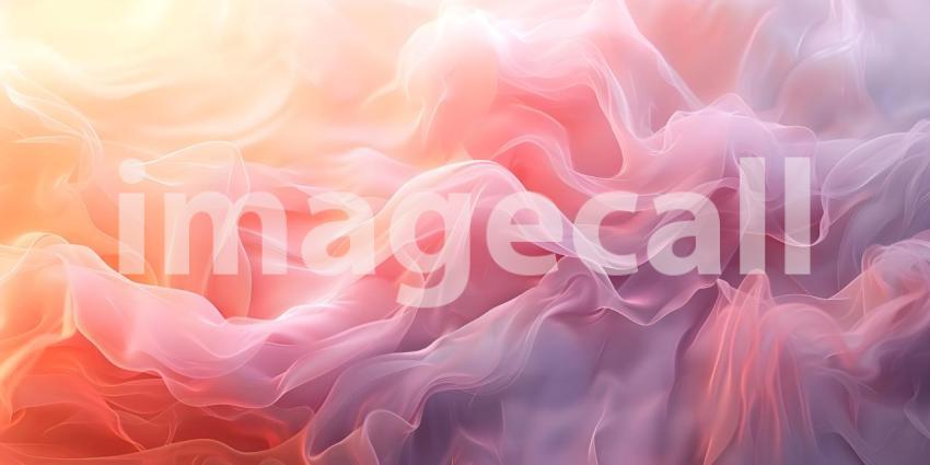Wavy Ethereal Background with Soft Pastel Hues background - Ai Generated