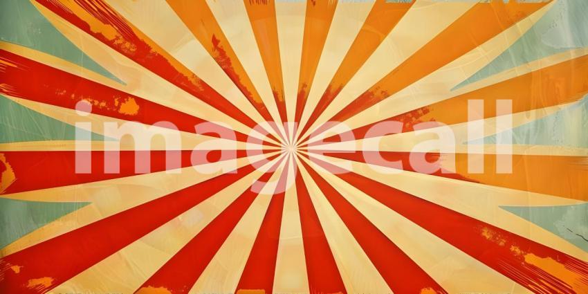 Patterned Background with Sunburst Effect, Dynamic Sunburst Effect Pattern, Burst of Energy and Color - Ai Generated