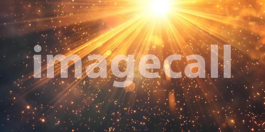 Radiant Sun Rays: Beautiful Background Scene, Gorgeous Background with Sun Rays: Natural Beauty - Ai Generated