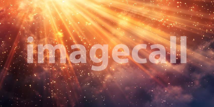 Radiant Sun Rays: Beautiful Background Scene, Gorgeous Background with Sun Rays: Natural Beauty - Ai Generated