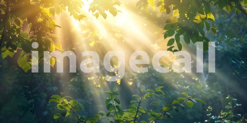 Radiant Sun Rays: Beautiful Background Scene, Gorgeous Background with Sun Rays: Natural Beauty - Ai Generated