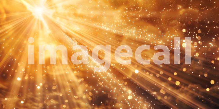 Radiant Sun Rays: Beautiful Background Scene, Gorgeous Background with Sun Rays: Natural Beauty - Ai Generated