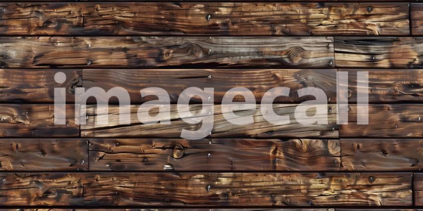 Wooden wall, Texture of wooden boards. Background for design - Ai Generated