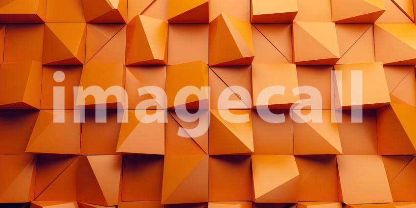 3d rendering of abstract metallic with Square Boxes background, Reflective surface of cubes - Ai Generated