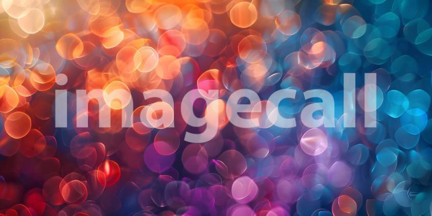 Abstract background with bokeh defocused lights and stars - Ai Generated