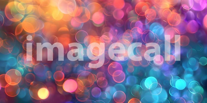 Abstract background with bokeh defocused lights and stars - Ai Generated
