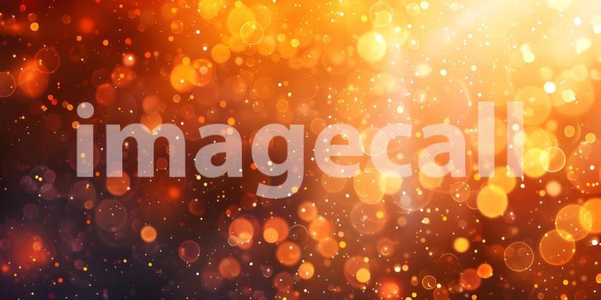 Abstract gold bokeh background, Festive Christmas background - Ai generated