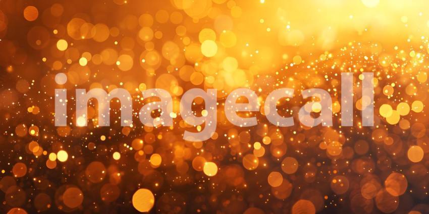 Abstract gold bokeh background, Festive Christmas background - Ai generated