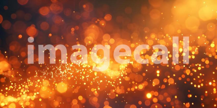 Abstract gold bokeh background, Festive Christmas background - Ai generated