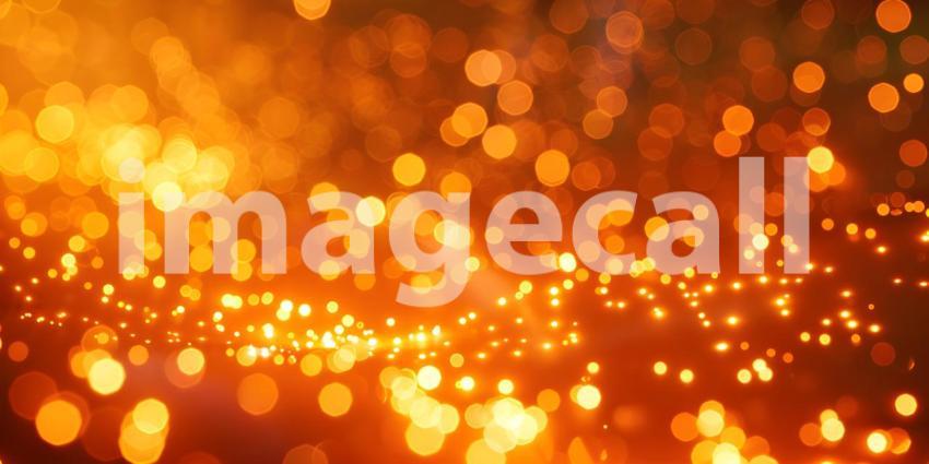 Abstract gold bokeh background, Festive Christmas background - Ai generated