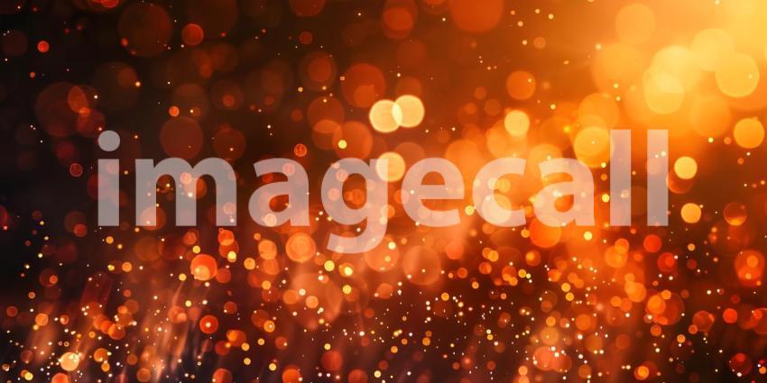 Abstract gold bokeh background, Festive Christmas background - Ai generated
