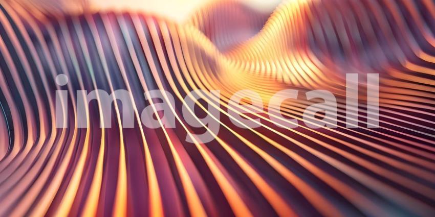Colorful abstract background with smooth lines, Abstract wavy background - Ai Generated