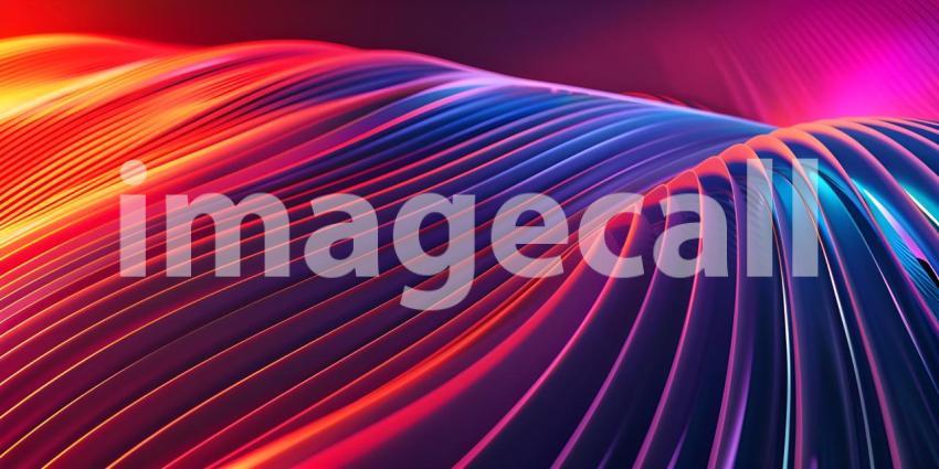 Colorful abstract background with smooth lines, Abstract wavy background - Ai Generated