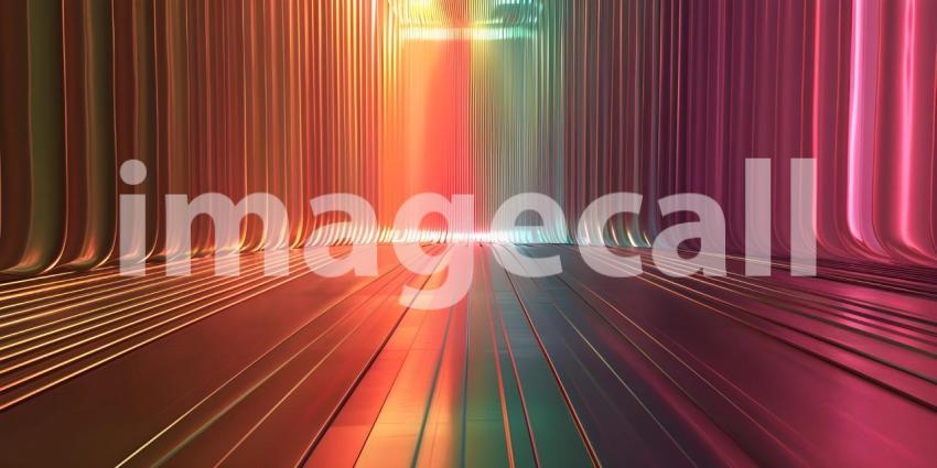 Colorful abstract background with smooth lines, Abstract wavy background - Ai Generated
