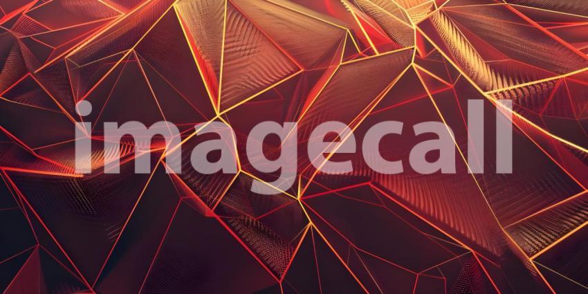 3d illustration of abstract background with dynamic waves, lines and particles - Ai Generated
