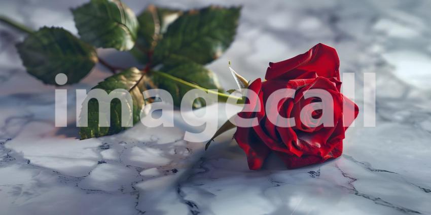 Red roses on a dark background, Valentines Day, Love concept - Ai Generated