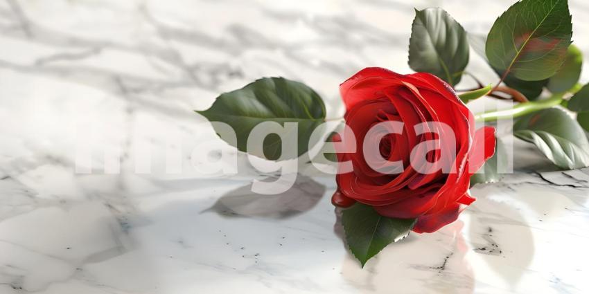 Red roses on a dark background, Valentines Day, Love concept - Ai Generated