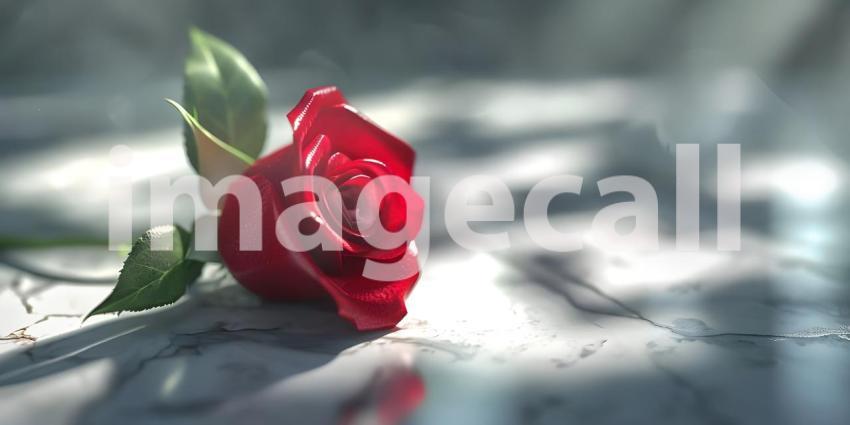 Red roses on a dark background, Valentines Day, Love concept - Ai Generated
