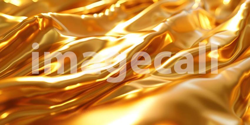 Gold background with water drops. Golden background with gold splashes - Ai Generated