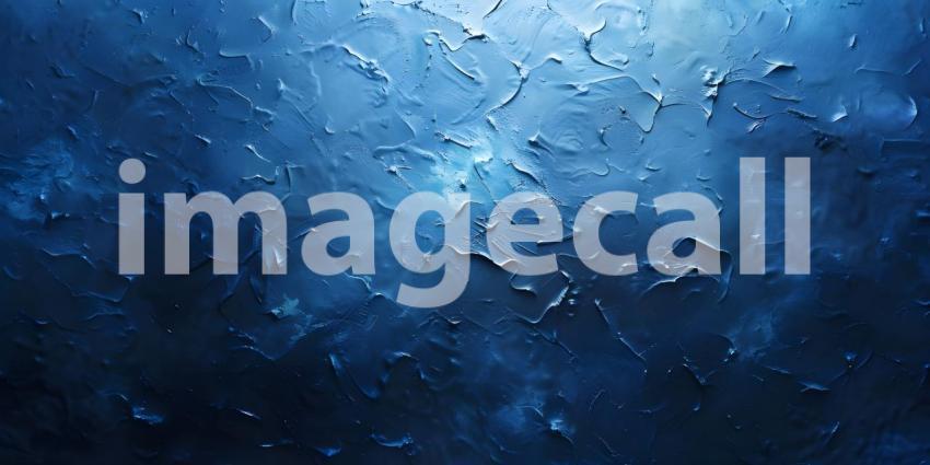 Blue oil paint texture, Abstract background for design with copy space - Ai Generated