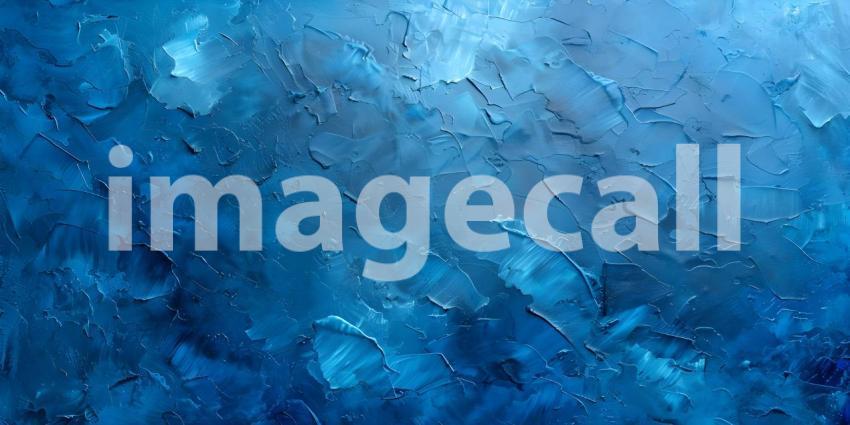 Blue oil paint texture, Abstract background for design with copy space - Ai Generated