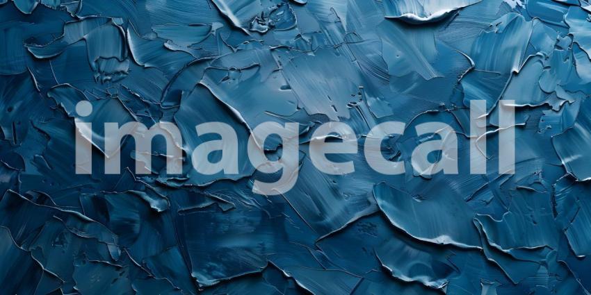 Blue oil paint texture, Abstract background for design with copy space - Ai Generated