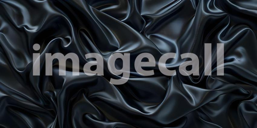 Luxurious Black Fabric Background, Elegant Black Fabric Texture Background - Ai Generated