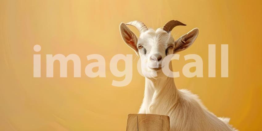 Eid al-Adha Goat Silhouetted at Sunset Background, Sunset Celebration of Eid al-Adha with Goat - Ai Generated