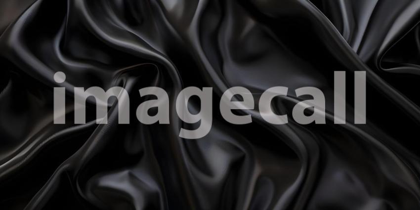 Luxurious Black Fabric Background, Elegant Black Fabric Texture Background - Ai Generated