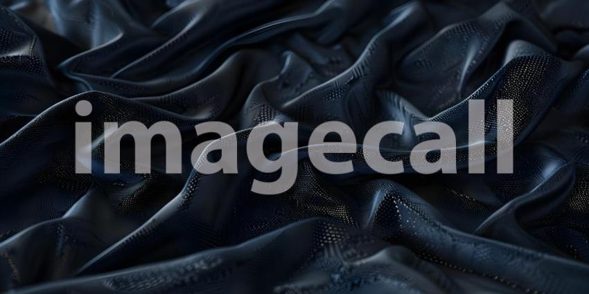 Luxurious Black Fabric Background, Elegant Black Fabric Texture Background - Ai Generated