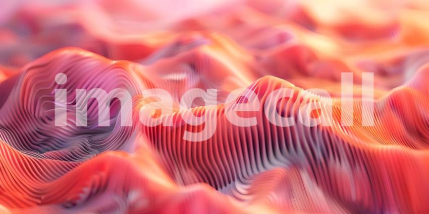 3D Wavy Texture Design, Abstract Wavy Pattern Render, Dynamic 3D Wave Background - Ai Generated