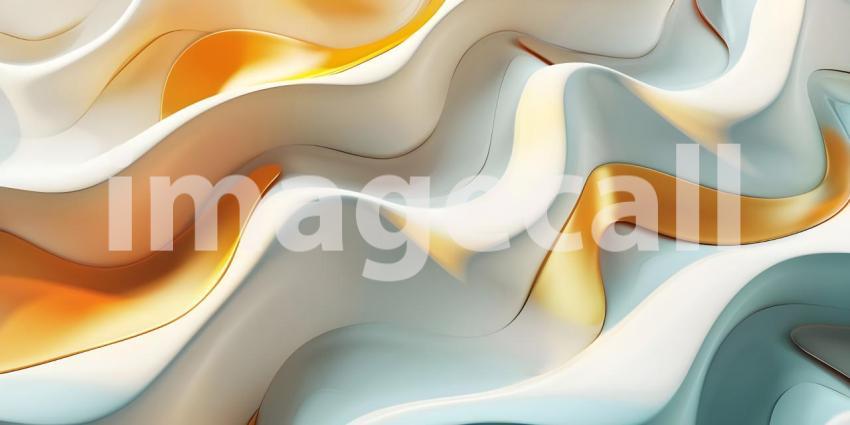 3D Wavy Texture Design, Abstract Wavy Pattern Render, Dynamic 3D Wave Background - Ai Generated