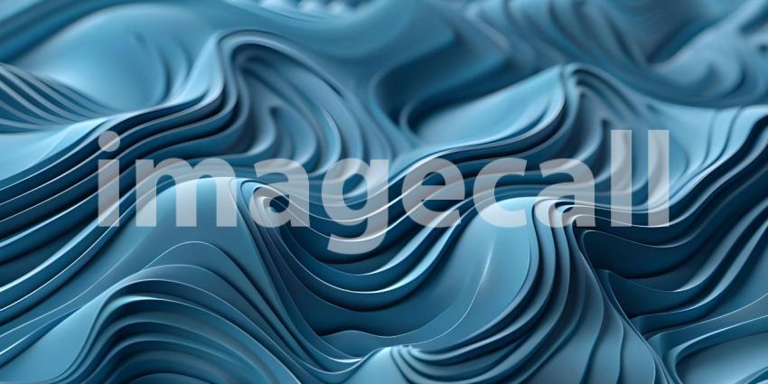 3D Wavy Texture Design, Abstract Wavy Pattern Render, Dynamic 3D Wave Background - Ai Generated