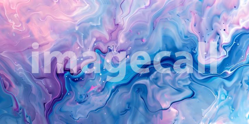 Abstract marbled acrylic paint ink painted waves painting texture background - Ai Generated