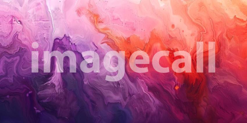 Abstract marbled acrylic paint ink painted waves painting texture background - Ai Generated