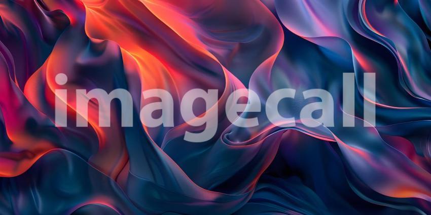 Vibrant Abstract Digital Waves, Colorful Dynamic Wave Pattern, Digital Wavy Spectrum Background - Ai Generated