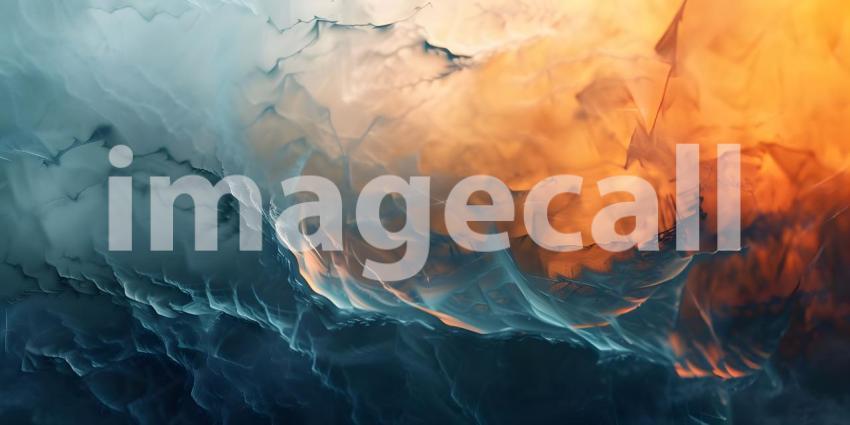 Vibrant Abstract Digital Waves, Colorful Dynamic Wave Pattern, Digital Wavy Spectrum Background - Ai Generated