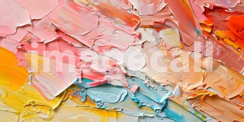 Abstract Rough Art: Painterly Texture Background, Expressive Artistry: Rough Painting Texture - Ai Generated