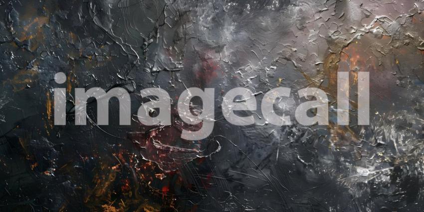 Abstract Rough Art: Painterly Texture Background, Expressive Artistry: Rough Painting Texture - Ai Generated