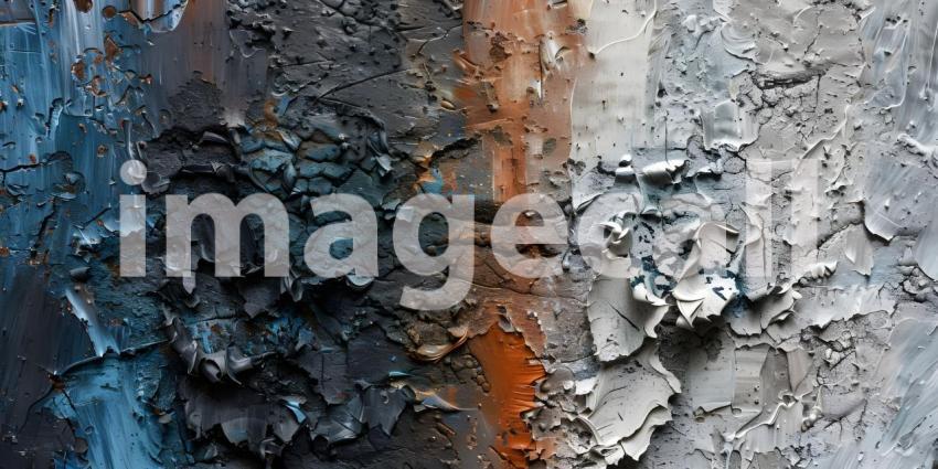 Abstract Rough Art: Painterly Texture Background, Expressive Artistry: Rough Painting Texture - Ai Generated