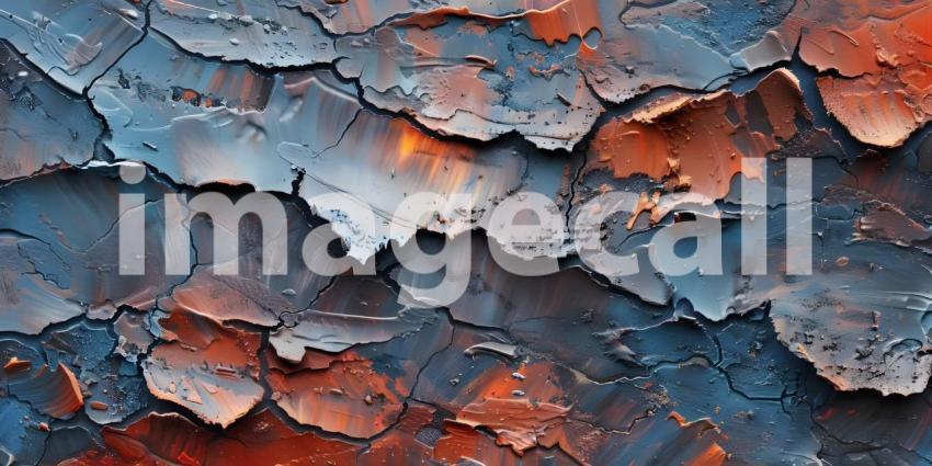 Abstract Rough Art: Painterly Texture Background, Expressive Artistry: Rough Painting Texture - Ai Generated