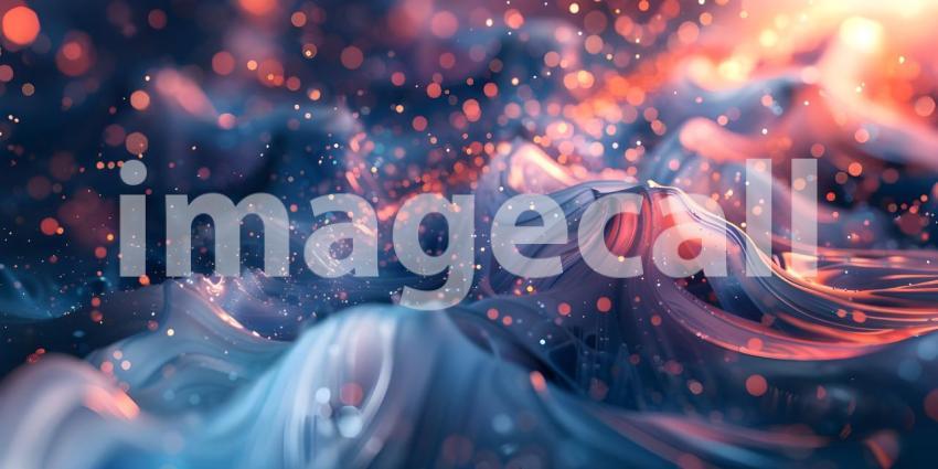 Futuristic Abstract Digital Art, Dynamic Digital Abstract Design, Contemporary Digital Artwork - Ai Generated