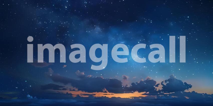 Beautiful sky night with stars background - Ai Generated