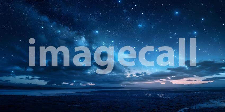 Beautiful sky night with stars background - Ai Generated